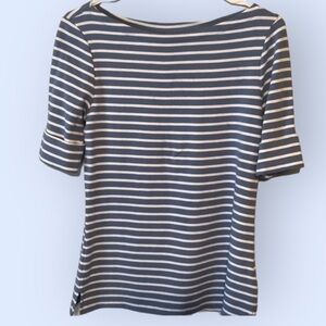 Chaps short sleeve tee. Blue/white stripe.…medium